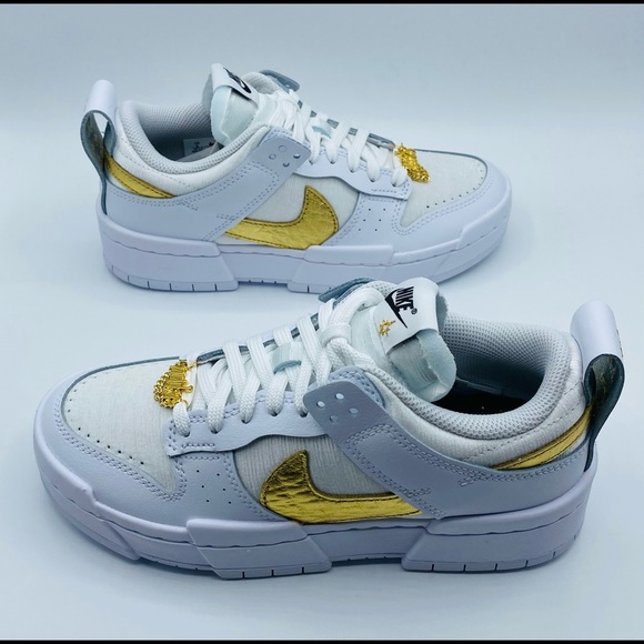 New✨Nike Dunk Disrupt White and Gold - Picture 4 of 4